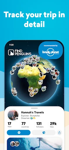 FindPenguins: บันทึกการเดินทางอัตโนมัติ สร้างสมุดภาพสุดประทับใจ - Screenshot 1