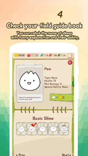 ดาวน์โหลด Slime Evolution ล่าสุด – เลี้ยงสไลม์สุดน่ารักฟรีบนมือถือ - Screenshot 4