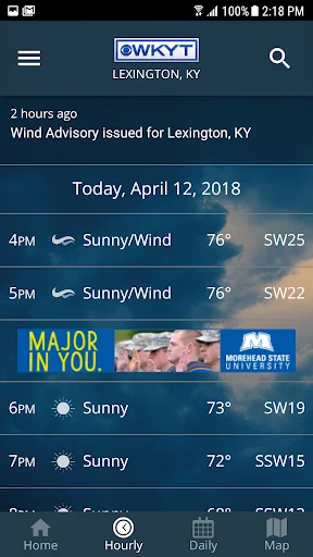 ดาวน์โหลด WKYT FirstAlert Weather ล่าสุด – พยากรณ์อากาศแม่นยำฟรี - Screenshot 3