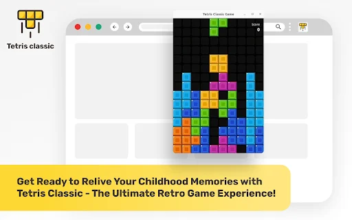 ดาวน์โหลด Tetris Classic เกมตัวต่อยอดฮิต – เล่นฟรีบนเบราว์เซอร์ของคุณ - Screenshot 1