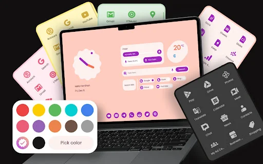 ดาวน์โหลด Material You NewTab ล่าสุด – ปรับแต่งหน้าแท็บใหม่ให้สวยงามฟรี - Screenshot 1